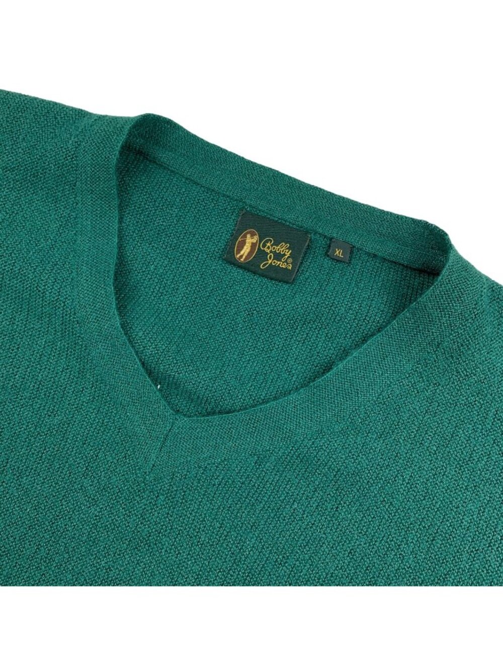 Bobby Jones Men's 100% Wool V-Neck Pullover Sweater Green • XL
